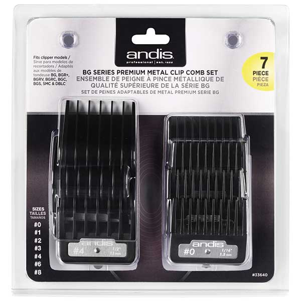 Andis Premium Detachable 7pc Attachment Guards