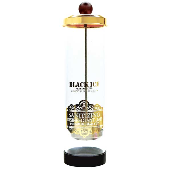 Black Ice Disinfectant Jar Acrylic 25oz