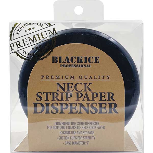 Black Ice Neck Strip Paper Dispenser