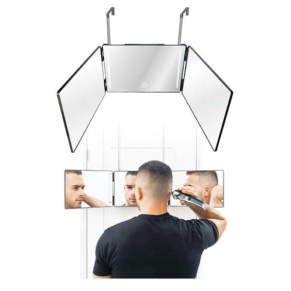 Tri-Fold 3 Way Mirror