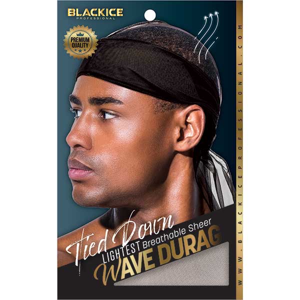 Black Ice Lightest Breathable Wave Durag