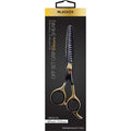 Black Ice Professional Off Set Gold Black 6.5in 16- Teeth Thinning Shear