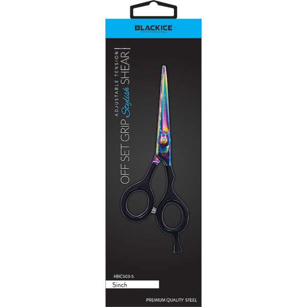Black Ice Professional Rainbow 5 inch Shear