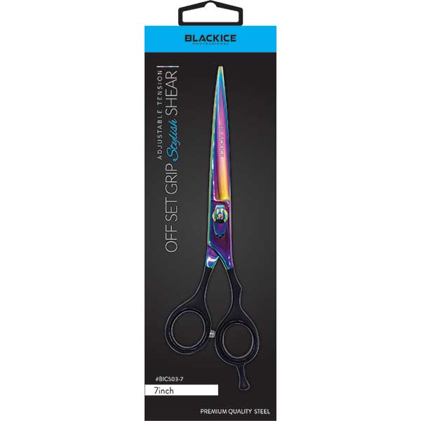 Black Ice Professional Rainbow 7 inch Shear