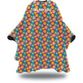 Black Ice Cutting Cape- Smiley Face Flowers