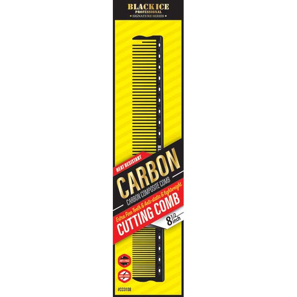 Black Ice Professional Carbon Cutting Comb 8.5in