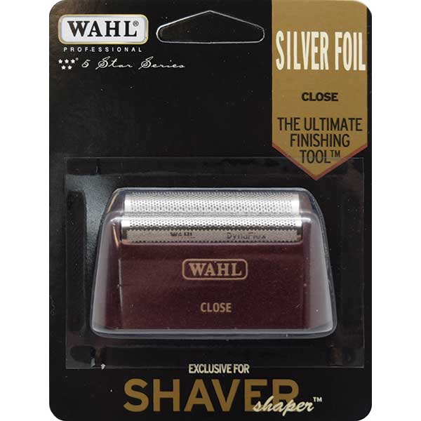 Wahl Shaver Silver Foil  Close