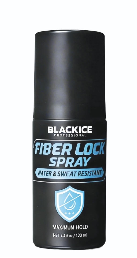 Black Ice Fiber Lock Spray Water & Sweat Resistant